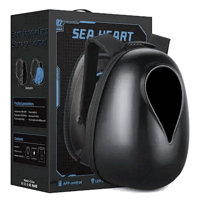 MBDH Sea Heart LED Backpack Shadow Weave